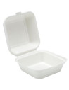 Burger box foam large w/lid IP6 5x100pc/box - 