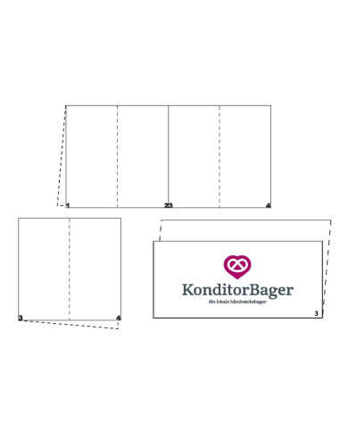 Servietter med tryk 33x33cm 1-lags - Servietter med tryk 33x33cm 1-lags -
