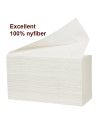 Papirhåndklæde (4116)  2-lags Z-fold 24x20,3cm 8 cm hvid 100% nyfiber - 