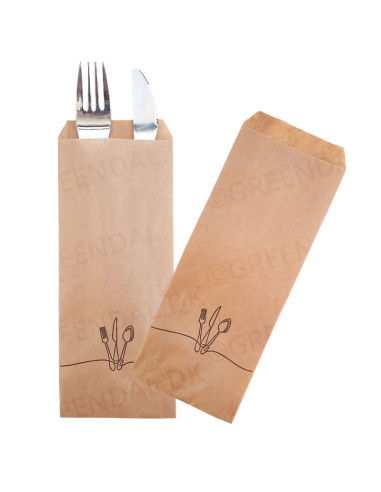 Cutlery pockets brown 1000pc/box - 