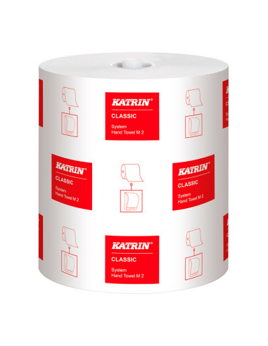 Wiping paper Katrin System M2 2-layer 21cmx170m 6roll/box - 
