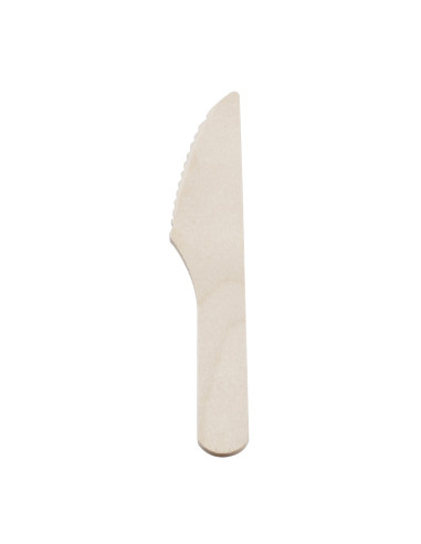 Wood cutlery Knife Bio Birch Tree 16.5cm 50x100pc/box - 
