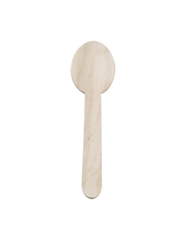 Wood cutlery Spoon Bio Birch Tree 15.5cm 50x100pc/box - 