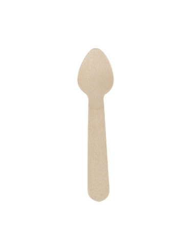 Wood cutlery Tea Spoon Bio Birch Tree 9.5cm 100x100pc/box - 