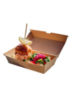 Menu Box Take-Away Brown 12x18x7.5cm 200pc/box - 