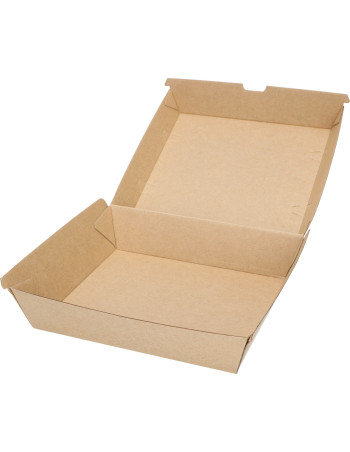 Menu box Take-Away Brown 20x18x7.5cm 200pc/box -  2