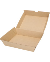 Menu boks Take-Away Brun 20x18x7,5cm 200stk/kar - 