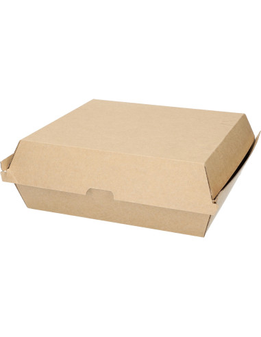 Menu box Take-Away Brown 20x18x7.5cm 200pc/box - 
