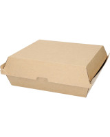 Menu boks Take-Away Brun 20x18x7,5cm 200stk/kar - 