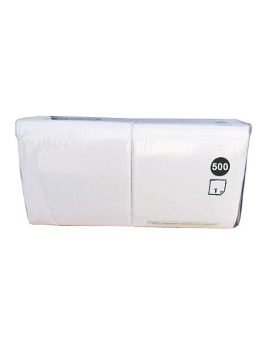 Napkin Finess 33x33cm 1-layer 1/4 fold White 4200pc/box - 