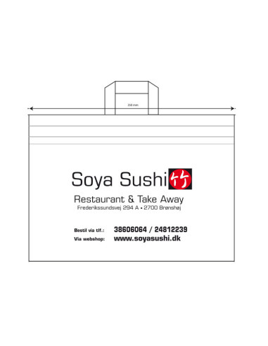 Bærepose Non-Woven 17L (Soya sushi) 180stk/kar - 