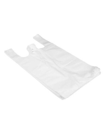 T-shirts Bærepose 20 l hvid HDPE/virgin 46x54cm 1000stk/kar -  2