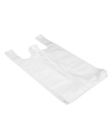 Carrier bag T-Shirt plastic white 30my 300/75x550mm 1000pc/box - 