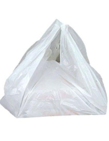 Bærepose, 40 l, hvid, HDPE/virgin, 56x76cm, på blok 2