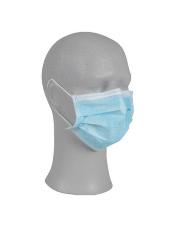 Face mask Face mask w/ Elastic 3-layer 50pc/pak Type IIR CE -  2