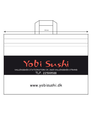 Bærepose Non-Woven 17L (Yobi sushi) 180stk/kar - 