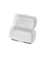 Foam Tray Thermo 1-Room White 2x125pc/Box - 