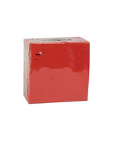 Napkin Finess 40x40cm 3-layer 1/4 fold Red 1000pc/box - 