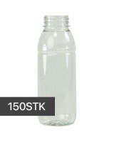 Flaske C.S  u/skruelåg Transparent 330ml.