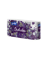 Toiletpapir Grite Orchidea 3-lays 17,4m  virgin white 145ark/rul 56rul/Pk. - 