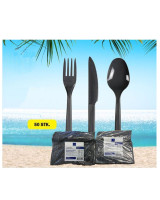 Cutlery Plastic Grey Spoon 20x100pc/box - 