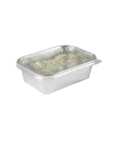 Foil tray w/ rolll.edge 140ml 14x100pc/box - 