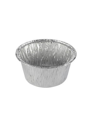 Aluminium mould w/ rolll edge 106 ml 100pc/pack - 