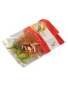 Snack bag M rød papir/PE/PET sidefalset m. afriv. - 