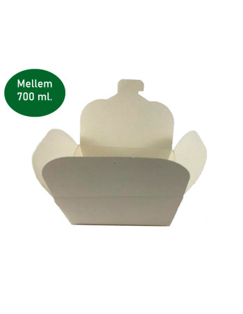 Nudelbakke hvid Mellem 2