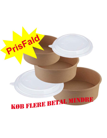 Salad bowl GD Transparent (LID) 450-1100ml -  2