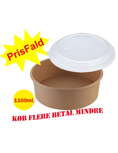 Salatskål GD Brun Bowle 1100ml 