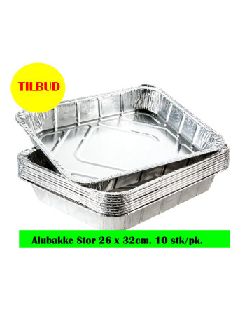 Alubakke Gastro 1/2GN 2640-5200ml 10x10pc/box -  2