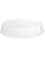 Plastic platter / Party boxes for sushi w/lid Ø40.6cm 50pc/box - 