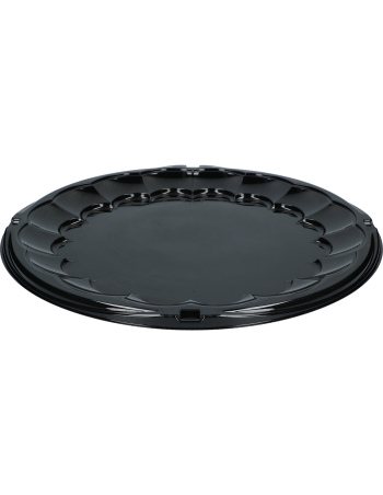 Plastic platter / Party boxes for sushi w/lid Ø40.6cm 50pc/box -  2