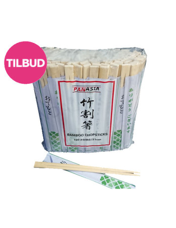 Chopsticks Sushi 21cm bamboo Nature 15x100pc/box -  2