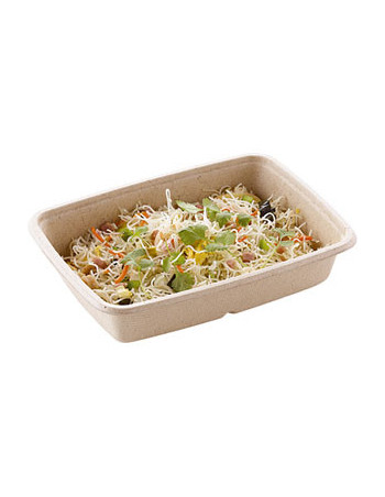 Bagasse Tray Square 850ml 10x50pc/box -  2