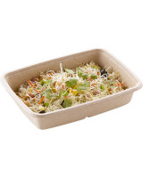 Bagasse Tray Square 850ml 10x50pc/box - 