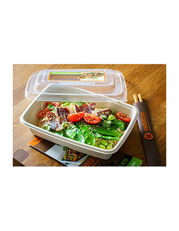 Bagasse Tray Square 850ml 10x50pc/box -  2