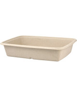 Bagasse Tray Square 850ml 10x50pc/box - 