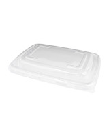 Lid t/ Bagasse Bk.Square 850ml 10x50pc/box - 