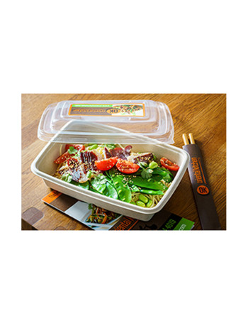 Bagasse Tray Square 850ml 10x50pc/box -  2