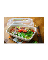 Bagasse Tray Square 850ml 10x50pc/box - 