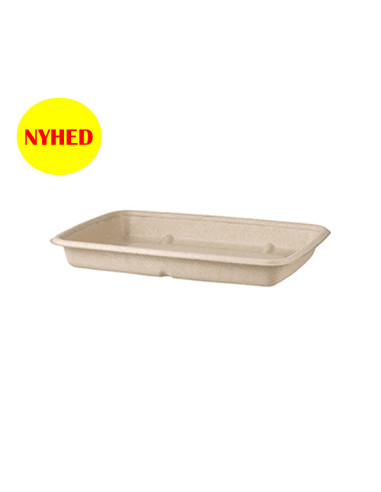 Bagasse Tray Square 850ml 10x50pc/box - 