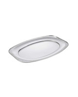 Cateringfad oval 55x36x2,2cm glat stor 10stk/pk - 