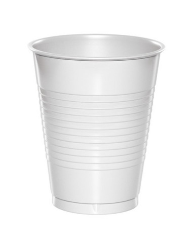 Plastic automatic cup white 30x100pc/pack - 