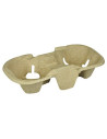 Cup holder tray cardboard for 2 cups 6x90pc/box - 