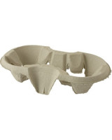 Cup holder tray cardboard for 2 cups 6x90pc/box - 
