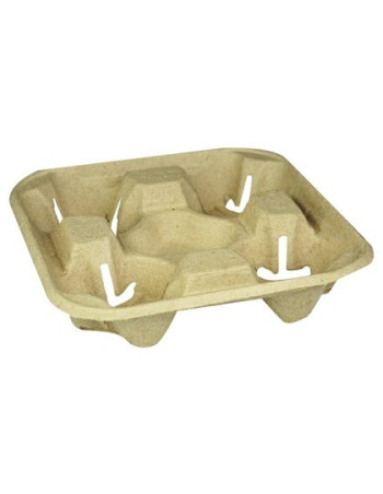 Cup holder tray cardboard for 4 cups 4x65pc/box - 