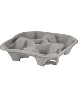 Cup holder tray cardboard for 4 cups 4x65pc/box - 