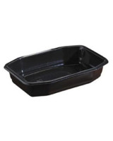 Tray 1-room 840ml Black 240pc/box - 